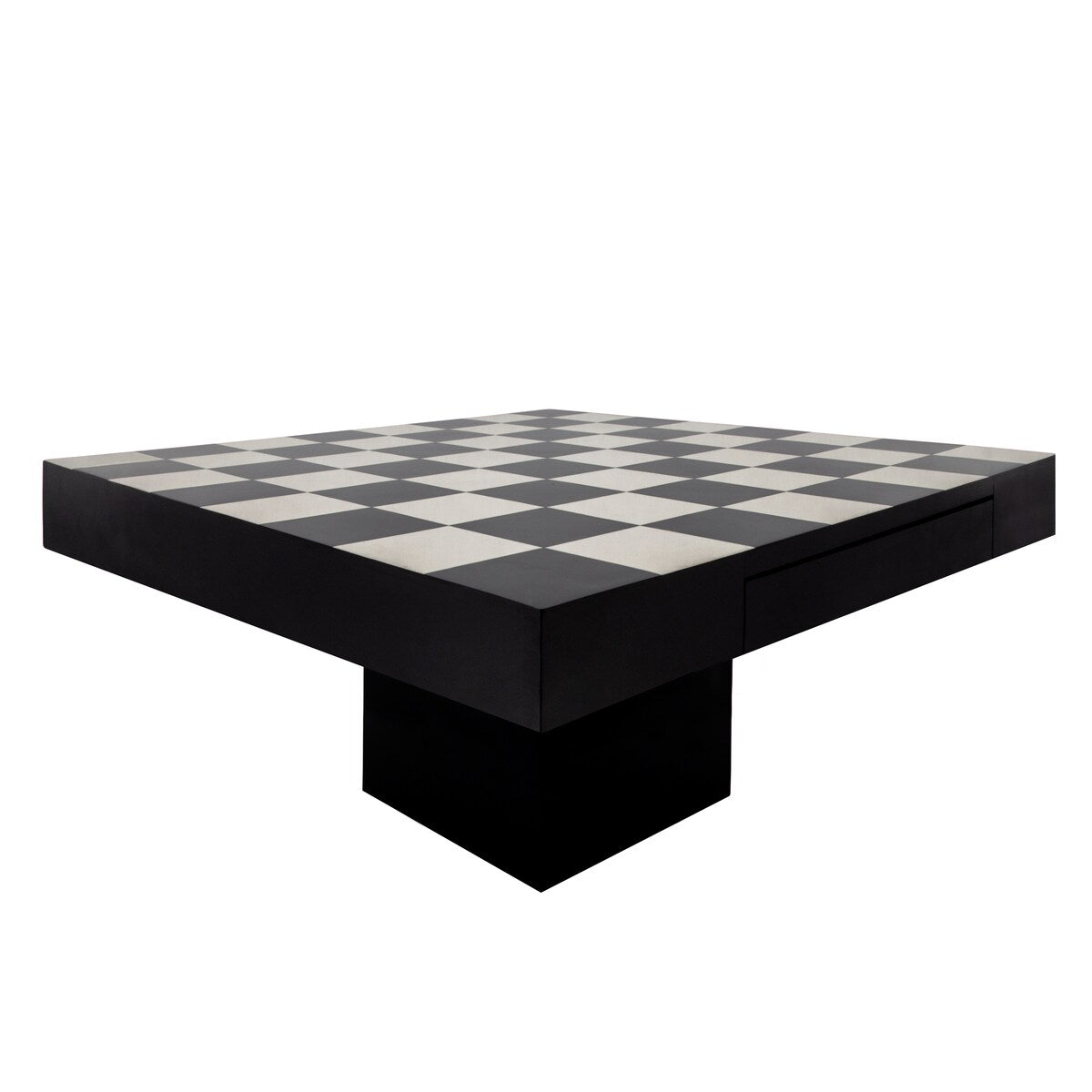 Sagebrook Home Modern 32x32 Resin Chess Set, Black, white - 32.0" x 32.0" x 16.0"