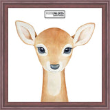 32x32 Traditional Mahogany Complete Wood Square Picture Frame with UV Acrylic, Foam Board Backing, & Hardware