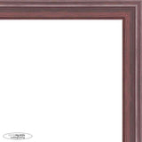 32x32 Traditional Mahogany Complete Wood Square Picture Frame with UV Acrylic, Foam Board Backing, & Hardware