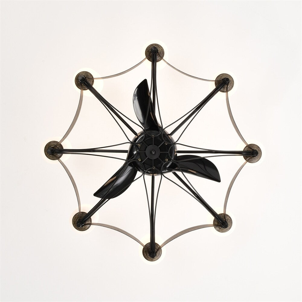 33 Inch Chandelier Ceiling Fan for Bedroom Dining Room