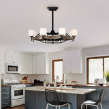 33 Inch Chandelier Ceiling Fan for Bedroom Dining Room