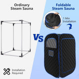 33.4 in.W Portable Steam Sauna with 3L Steamer with Remote Control