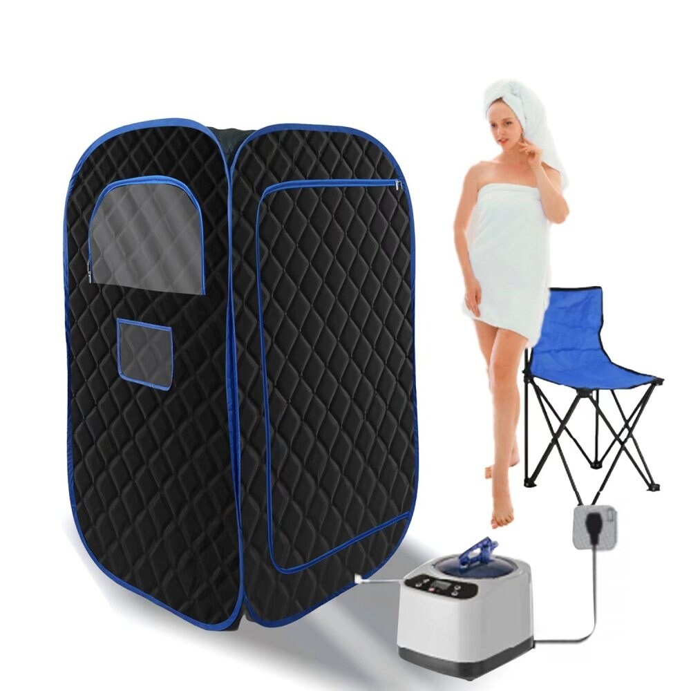 33.4 in.W Portable Steam Sauna with 3L Steamer with Remote Control