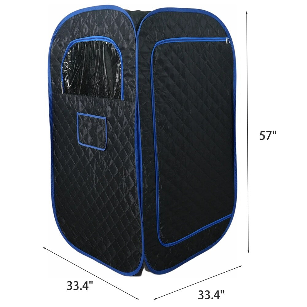 33.4 in.W Portable Steam Sauna with 3L Steamer with Remote Control