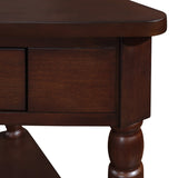33.8"Small Triangle Corner Table,Wood Corner Side Table for Small Spaces,3 Tier End Corner Table with Solid Wood Legs