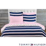 Tommy Hilfiger Dorset Reversible Comforter Set - Blue/Pink
