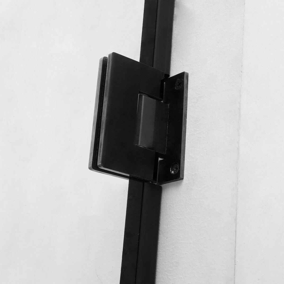 34"/40" x 72" Pivot Framed Shower Door with Pattern Glass in Matte Black