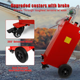 35 Gallon Gas Caddy Fuel Tank Storage Gasoline with Pump Red - 35 gal