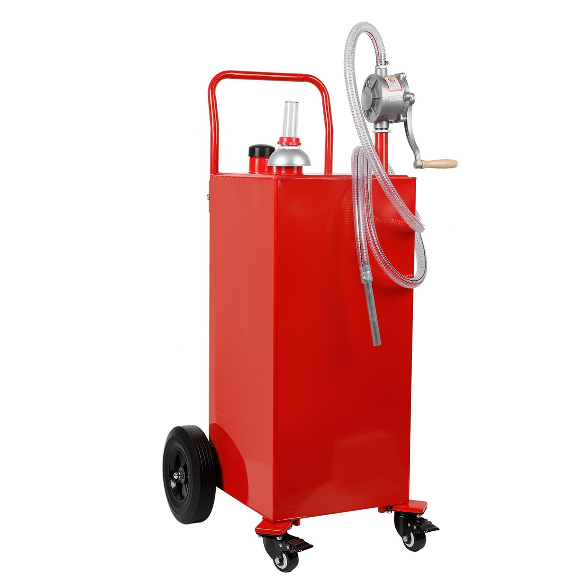 35 Gallon Gas Caddy Fuel Tank Storage Gasoline with Pump Red - 35 gal