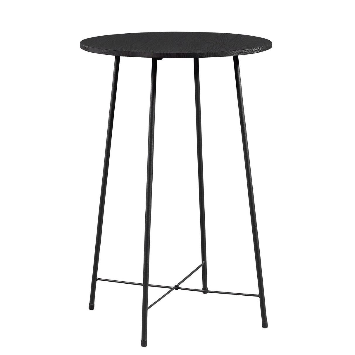 35.4'' High Round Bar Table, Industrial Style Wood Top Bistro Pub/Breakfast Table