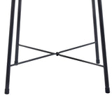 35.4'' High Round Bar Table, Industrial Style Wood Top Bistro Pub/Breakfast Table