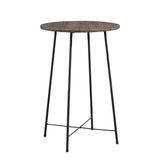 35.4'' High Round Bar Table, Industrial Style Wood Top Bistro Pub/Breakfast Table