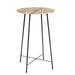 35.4'' High Round Bar Table, Industrial Style Wood Top Bistro Pub/Breakfast Table