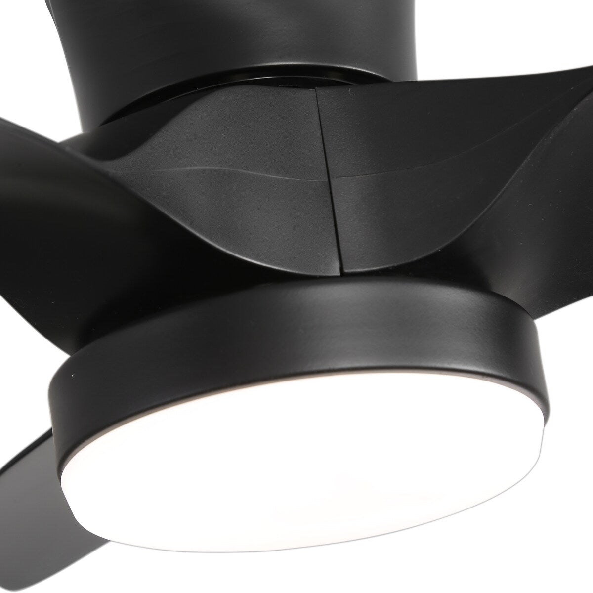 32 Inch Flush Mount LED Ceiling Fan with Lights Remote(3-Blade)