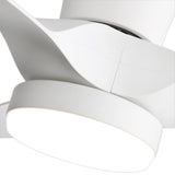 32 Inch Flush Mount LED Ceiling Fan with Lights Remote(3-Blade)
