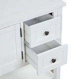 36 Inch Modern Console Table for Living Room with 2 Drawers , 1 Cabinet and 1 Built Shelf
