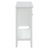 36 Inch Modern Console Table for Living Room with 2 Drawers , 1 Cabinet and 1 Built Shelf