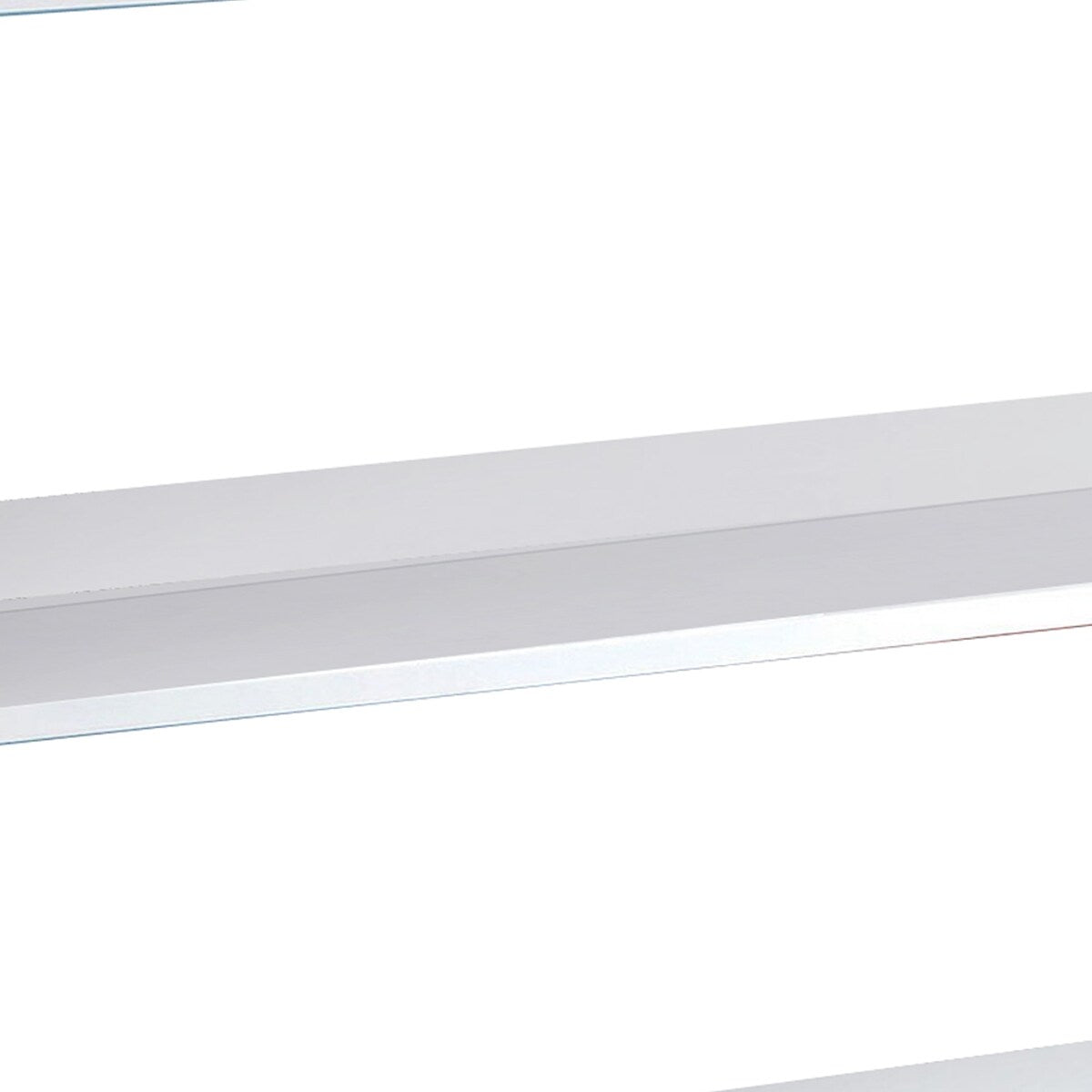36 Inch Transitional Style Wooden Bookshelf, White