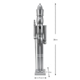 36 Inch Wooden Silver King Nutcracker
