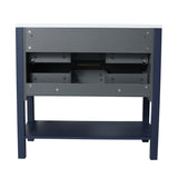 Plywood Freestanding Bathroom Vanity Set with Integrated Sink