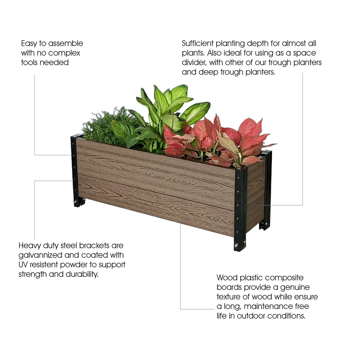 36-inch Trough Planter