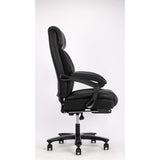 360 Degree Rotation Tall Back Black Leather Executive Office Chair