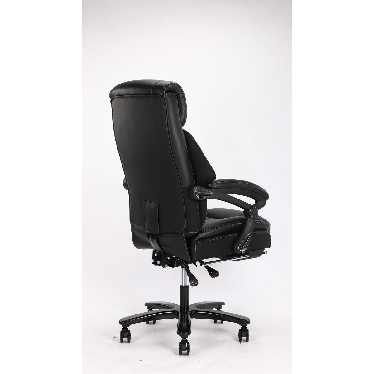 360 Degree Rotation Tall Back Black Leather Executive Office Chair