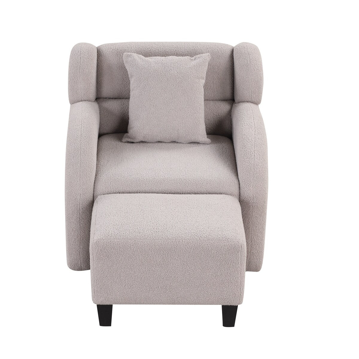 360 Degree Swivel Accent Chair With Ottoman,Armchair With Footstool