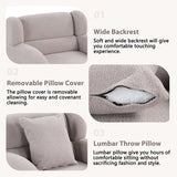 360 Degree Swivel Accent Chair With Ottoman,Armchair With Footstool