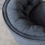 360-Degree Swivel Barrel Chair Comfy Tufted Back Accent Round Barrel Chair Leisure Chair for Living Room, Bedroom, Hotel