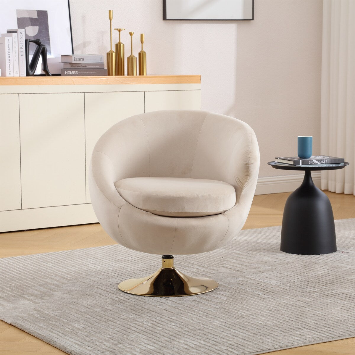 360 Degree Swivel Cuddle Barrel Accent Chair