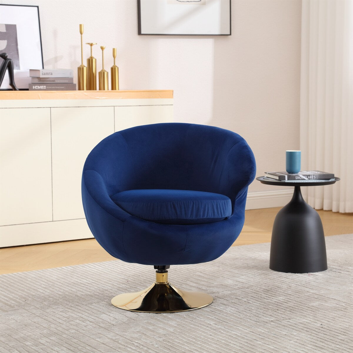 360 Degree Swivel Cuddle Barrel Accent Chair