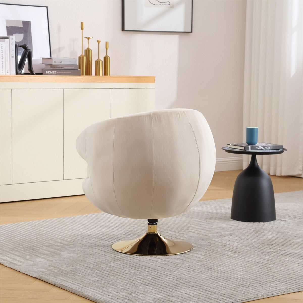 360 Degree Swivel Cuddle Barrel Accent Chair