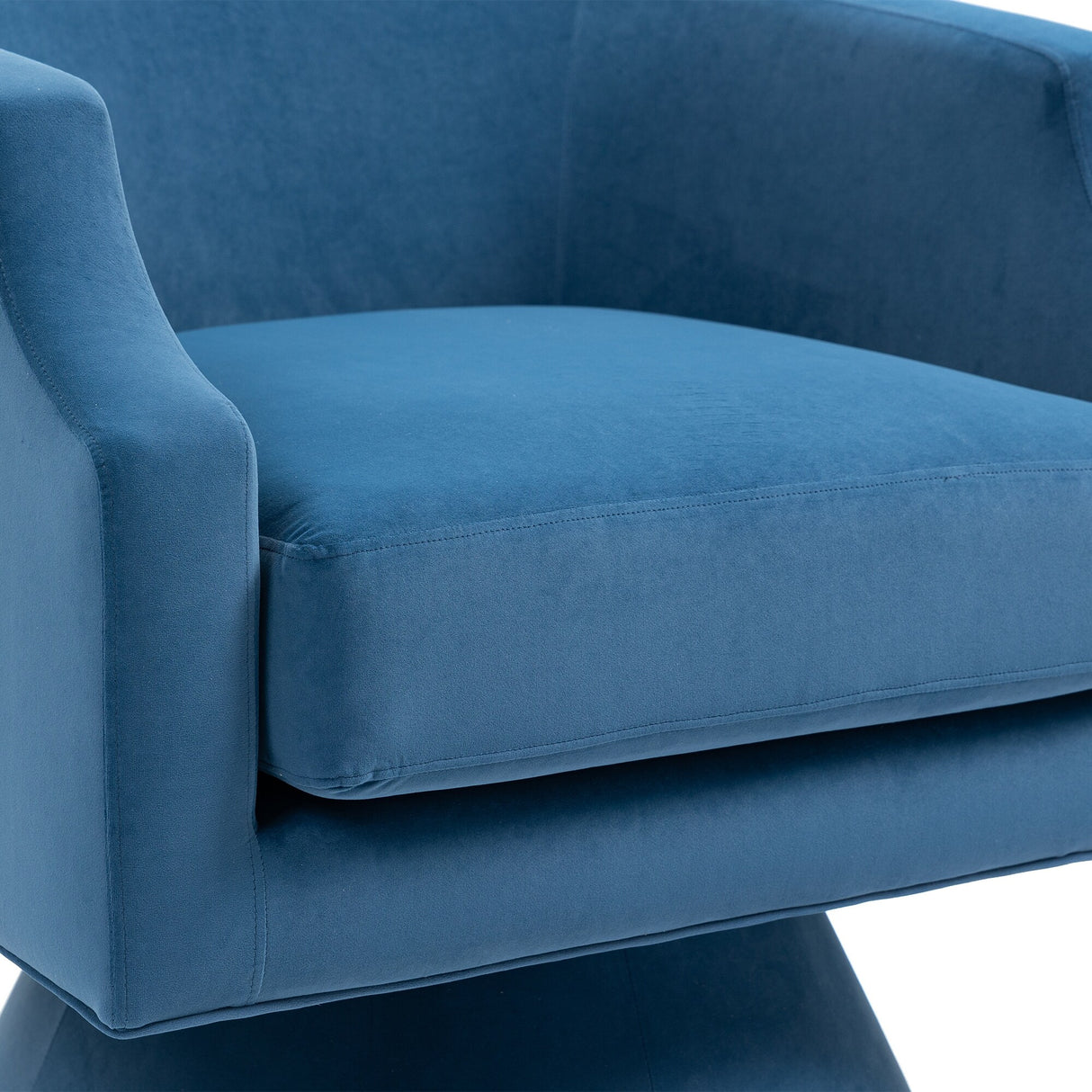 360 Degree Swivel Velvet Upholstered Barrel Sofa Chairs