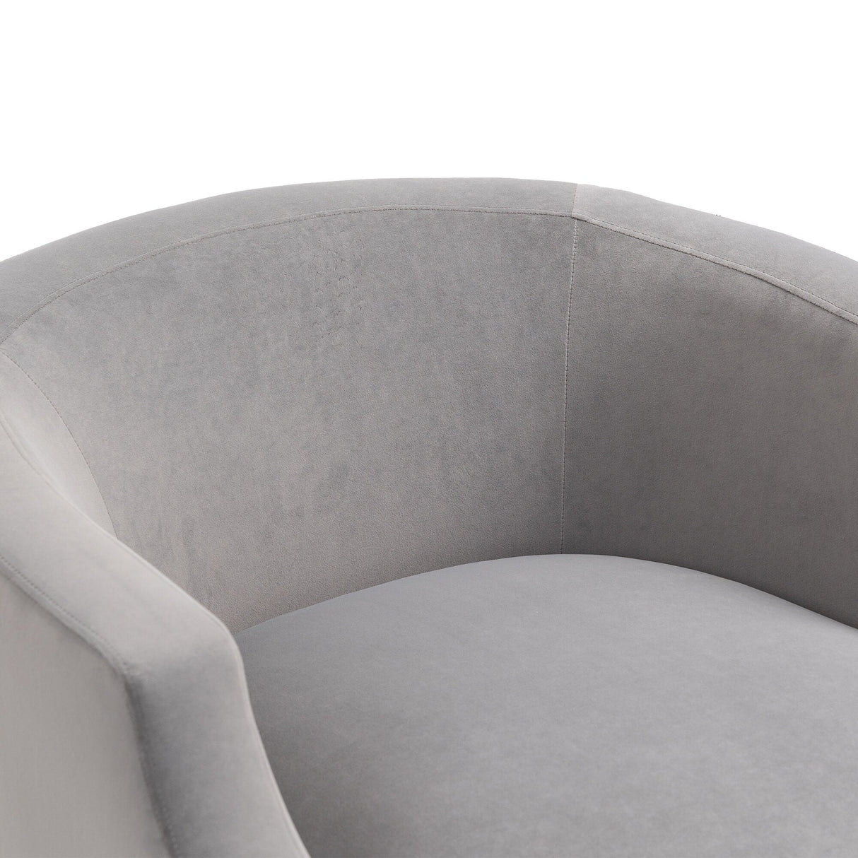 360 Degree Swivel Velvet Upholstered Barrel Sofa Chairs