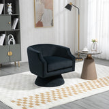360 Degree Swivel Velvet Upholstered Barrel Sofa Chairs