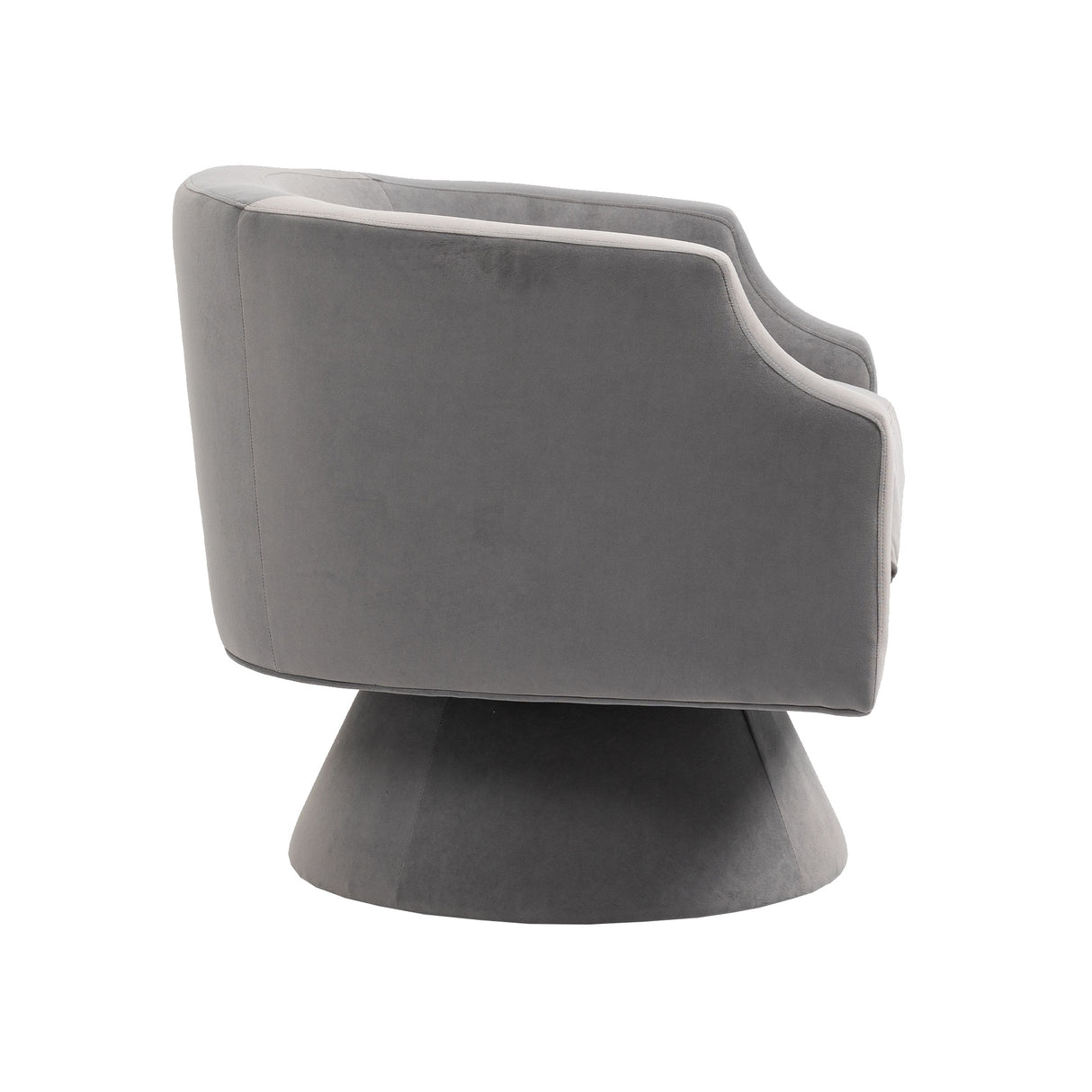 360 Degree Swivel Velvet Upholstered Barrel Sofa Chairs