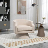 360 Degree Swivel Velvet Upholstered Barrel Sofa Chairs