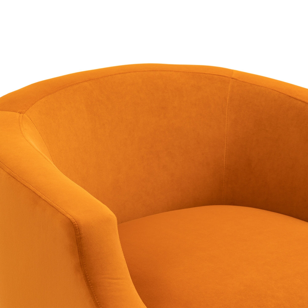 360 Degree Swivel Velvet Upholstered Barrel Sofa Chairs