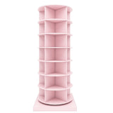 360 Pink Rotating Shoe Cabinet With 7 Layers
