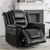 360° Swivel and Rocking Home Theater Recliner: Manual Recliner Chair with Wide Armrest