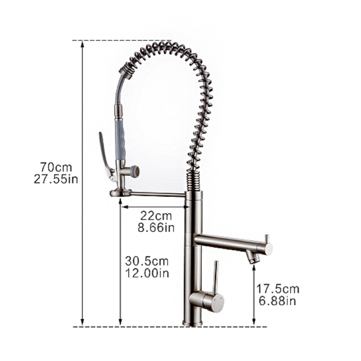 360-deg rotating kitchen faucet