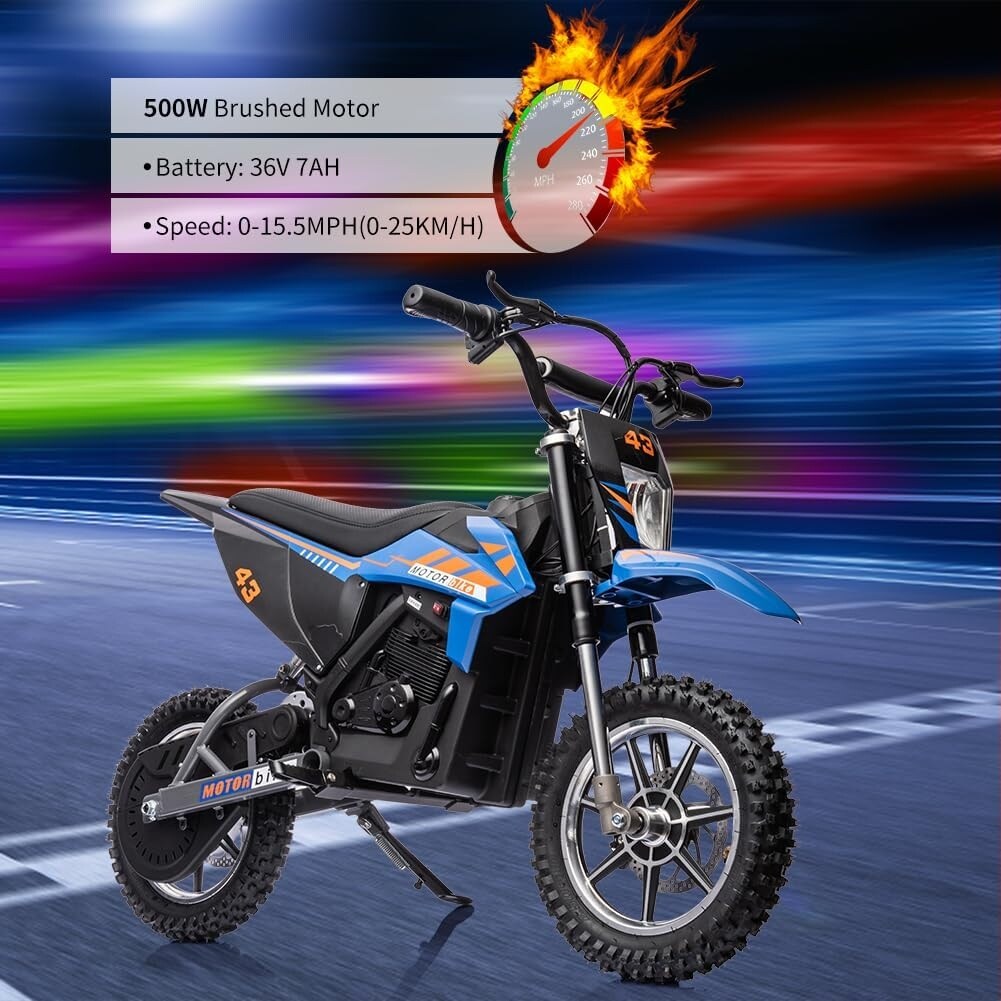 36V Kids Ride On Dirt Bike