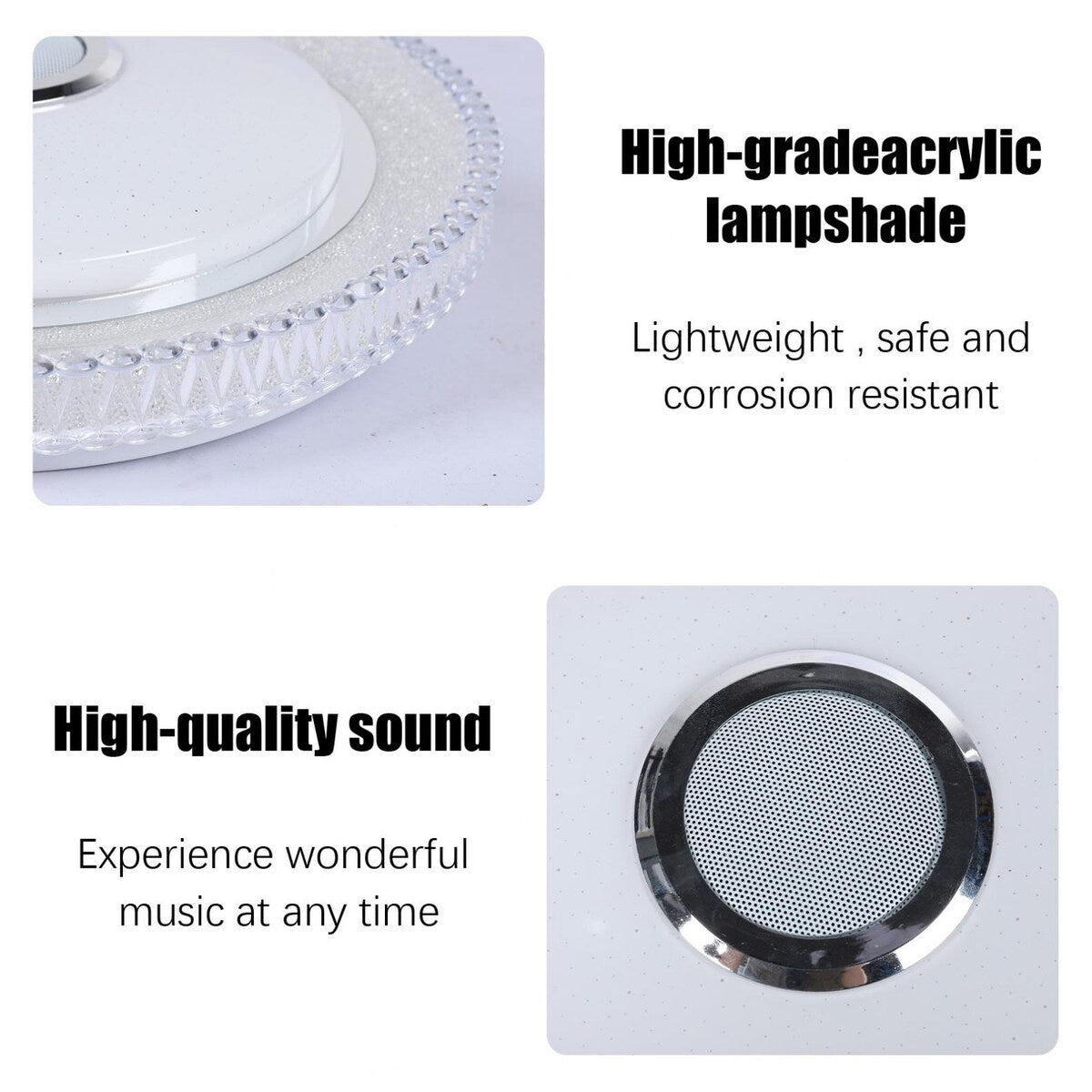 36W LED Music Ceiling Light With Bluetooth Speaker For Kids Room Bedroom