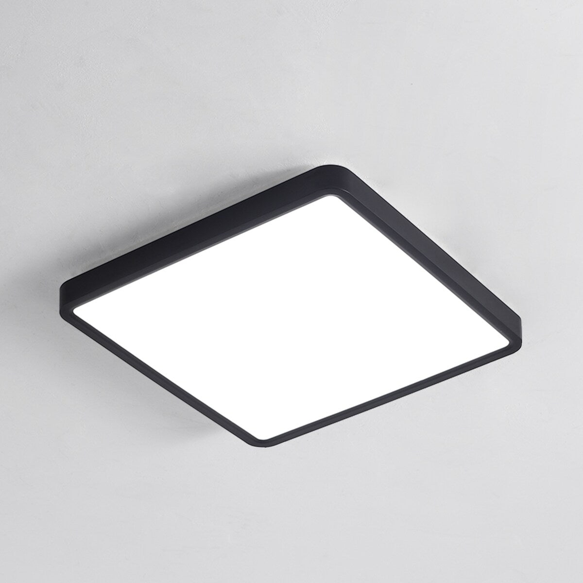 36 Watts Square Ultra-thin Selectable LED Flush Mount Ceiling Light for Dining Room Living Room Bedroom Kitchen - 11.81