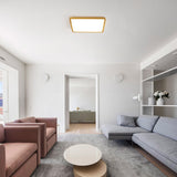 36 Watts Square Ultra-thin Selectable LED Flush Mount Ceiling Light for Dining Room Living Room Bedroom Kitchen - 11.81