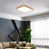 36 Watts Square Ultra-thin Selectable LED Flush Mount Ceiling Light for Dining Room Living Room Bedroom Kitchen - 11.81