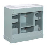 36" Bathroom Vanity with Sink Combo,One Cabinet and Six Drawers