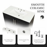 36" Bathroom Vanity with Sink, Multi-functional Cabinet