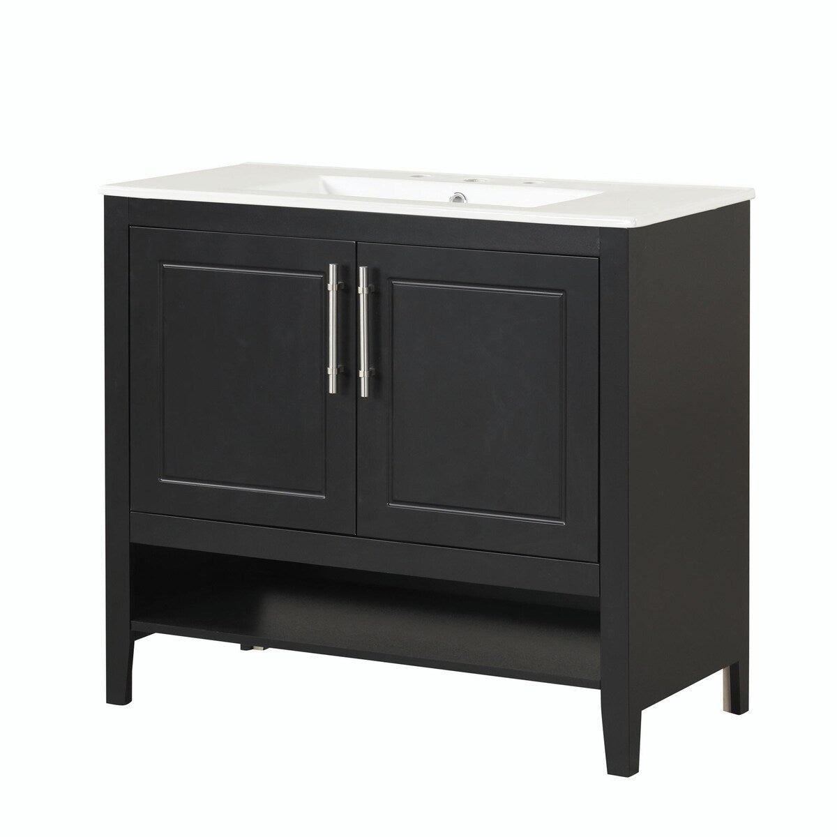 36" Bathroom Vanity with Sink, Multi-functional Cabinet